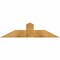 Ekena Millwork Portland Rough Sawn Timber Gable Bracket, Western Red Cedar, 48"W x 12"H x 4"D x 6"F, 6/12 Pitch GBW048X12X0406POR00RWR - alternate 1